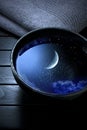 Moon Sky Water Spa Royalty Free Stock Photo