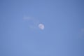 The moon and a small cloud i Royalty Free Stock Photo