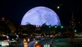 Is that the Moon or The Sphere rising in Las Vegas?