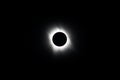 Moon and Sun During Total Solar Eclipse Royalty Free Stock Photo