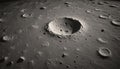 Moon surface. Deep crater. Moon surface texture Royalty Free Stock Photo