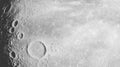 Moon surface with gray texture and craters in chaotic pattern for space design Royalty Free Stock Photo