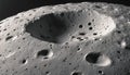 Moon surface. Huge crater. Moon surface texture Royalty Free Stock Photo