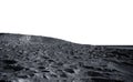 Moon surface. The space view of the planet earth. isolate. 3d rendering Royalty Free Stock Photo