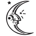Moon Symbol Royalty Free Stock Photo