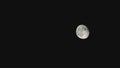 Moon Timelapse, Stock time lapse : Full moon rise in dark nature sky, night time. Full moon disk time lapse with moon light up in