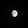 Moon Timelapse, Stock time lapse : Full moon rise in dark nature sky, night time. Full moon disk time lapse with moon light up in