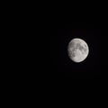 Moon Timelapse, Stock time lapse : Full moon rise in dark nature sky, night time. Full moon disk time lapse with moon light up in Royalty Free Stock Photo