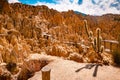 Moon Valley scenery near La Paz in Bolivia Royalty Free Stock Photo