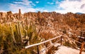 Moon Valley scenery near La Paz in Bolivia Royalty Free Stock Photo