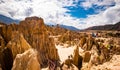 Moon Valley scenery near La Paz in Bolivia Royalty Free Stock Photo