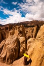 Moon Valley scenery near La Paz in Bolivia Royalty Free Stock Photo