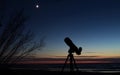 Moon and Venus observing after sunset