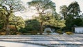 The moon viewing platform at Ginkakuji in Kyoto, Japan Royalty Free Stock Photo