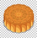 A mooncakes isolated on transparent background