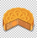 A mooncakes isolated on transparent background