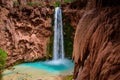 Mooney Falls - Grand Canyon West - Arizona Royalty Free Stock Photo