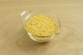 Moong dal or yellow split mung beans Royalty Free Stock Photo