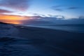 Moonless night on the beach, Baltic Sea, January