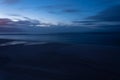 Moonless night on the beach, Baltic Sea, January