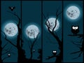Moonlight and cartoon owl