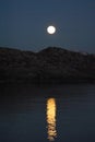 Moonlight on EspevÃÂ¦r Island. Royalty Free Stock Photo