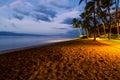 Moonlight at Kanapali Beach, Hawaii