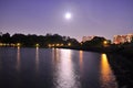 Moonlight at MacRitchie Reservoir Royalty Free Stock Photo