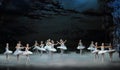 Moonlight night-The last scene of Swan Lake-ballet Swan Lake