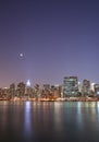 Moonlight over Manhattan Royalty Free Stock Photo