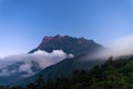 Moonlight over Mount Kinabalu Sabah Royalty Free Stock Photo