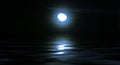 Moonlight over sea Royalty Free Stock Photo