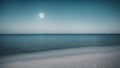 moonlight over the sea blue moon water