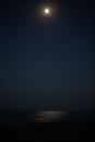 moonlight over sea. Royalty Free Stock Photo