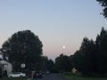 Moonlight skies in reading, pennsylvania