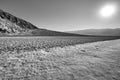 Moonlike surface of the Badwater Basin. Royalty Free Stock Photo