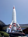 Moonliner Rocketship above the Spirit of Refreshment