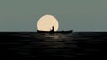 Moonlit Boat: Contemporary Minimalism Inspired By Traditional African Art