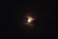 Moonlit clouds on a dark night