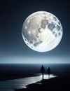 Moonlit Memories: A Walk by the Sea to Remember