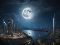 Moonlit Metropolis: Nocturnal Beauty in the Urban Glow