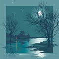 Moonlit Night Royalty Free Stock Photo