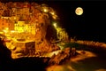 Moonlit night Manarola, Italy