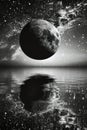 Moonlit Night Reflection Royalty Free Stock Photo