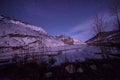 Moonrise on mountain peak in himalaya - winter spiti in himalayas Royalty Free Stock Photo