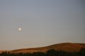 Moonrise over mountains Royalty Free Stock Photo