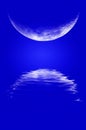 Moonrise Reflection Royalty Free Stock Photo