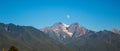 Moonrise of the Rocky Mountains of Montana Royalty Free Stock Photo