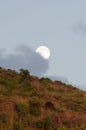 Moonrise in St. Kitts Royalty Free Stock Photo