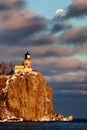 Split Rock Lighthouse in winter Royalty Free Stock Photo